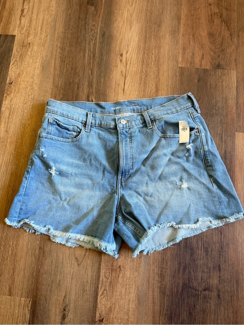 Old Navy Curvy High-Waisted OG Jean Cut-Off Shorts -- 4-inch inseam